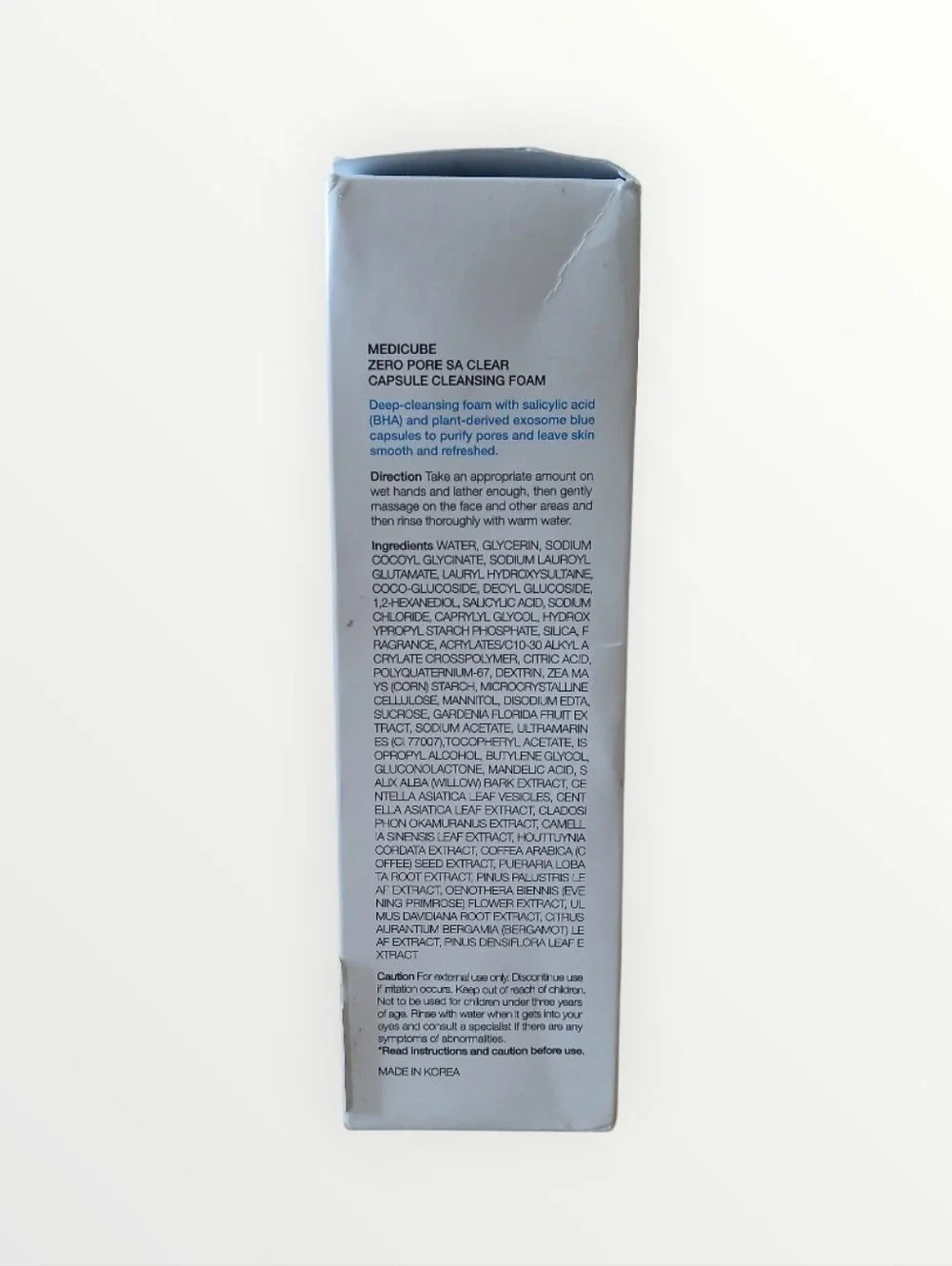 Medicube Zero Pore SA Clear Capsule Foam Cleanser 4.23oz